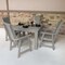 Highwood Usa Weatherly 5pc Square Outdoor Patio Furniture Dining Set AD-DNW44-HGR - alternate 2